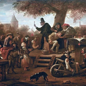 The quacksalver. Artist: Steen, Jan Havicksz (1626-1679)