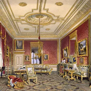 The Queens private sitting room, Windsor Castle, 1838. Artist: James Baker Pyne