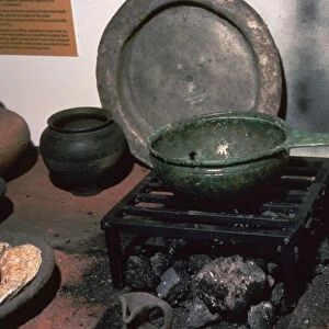 Reconstruction of a Roman kitchen