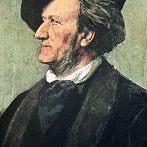 Richard Wagner (1813-1883), German composer, conductor, and essayist, late 19th century. Artist: Franz von Lenbach