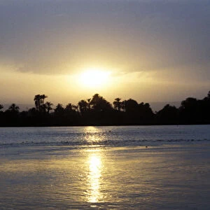 River Nile at sunset, Egypt