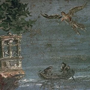 Roman wall-painting of Icarus