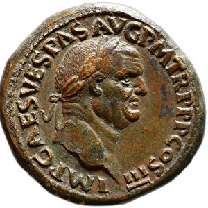 Sestertius of Vespasian, 71 AC. Artist: Numismatic, Ancient Coins