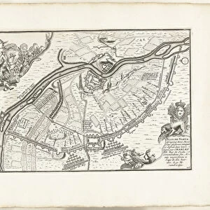 The Siege of Narva in 1700, 1702-1703. Artist: Mortier, Pieter (1661-1711)