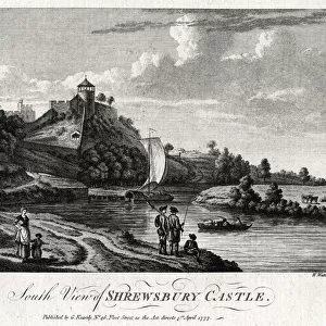 South view of Shrewsbury Castle, Shropshire, 1777. Artist: William Watts