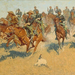 On the Southern Plains, 1907. Creator: Frederic Remington