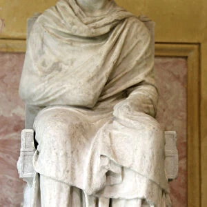 Statue of a seated philosopher, 1st century