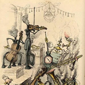 Steam Concert, 1844. Artist: Grandville, Jean-Jacques (1803-1847)