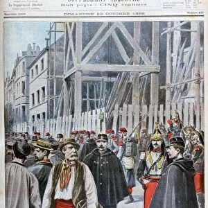 A strike in Paris, 1898. Artist: Henri Meyer
