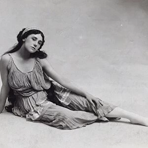 Tamara Karsavina as Echo in the Ballet Narcisse by N. Tcherepnin, 1912