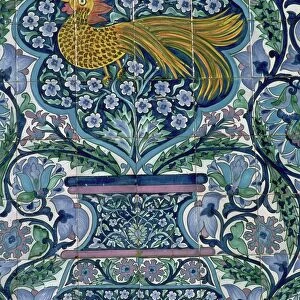 Detail of a tile design in Nabeul, Tunisia