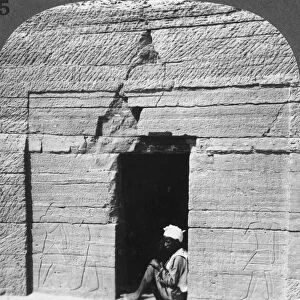 Tomb of Harkhuf, a frontier baron in the days of the pyramid builders, Assuan (Aswan), Egypt, 1905. Artist: Underwood & Underwood
