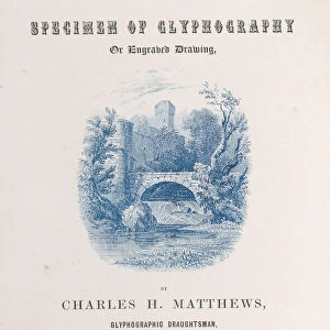 Trade Card for Charles H. Matthews, glyphographic draughtsman, 19th century