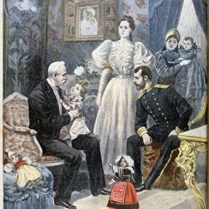 Tsar Nicholas II of Russia and Felix Faure, President of the French Republic, 1897. Artist: Oswaldo Tofani