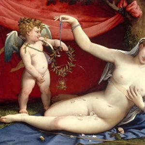 Venus and Cupid, 1520s. Creator: Lorenzo Lotto
