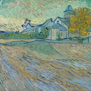 Vue de l asile et de la Chapelle de Saint-Remy, 1889. Artist: Gogh, Vincent, van (1853-1890)