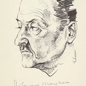 W Somerset Maugham, British author, (c1930s?)