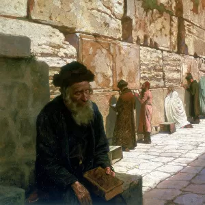 The Wailing Wall, Jerusalem, 19th century. Artist: Visily Ivanovithch Navosoff