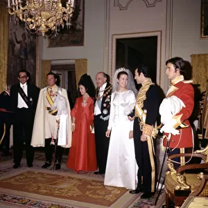 Wedding of Alfonso Borbon Dampierre (1936-1989) with Maria del Carmen Martinez-Bordiu in 1972