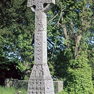 West face of the Celtic Moone high cross, 9th century