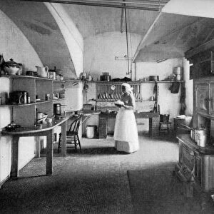 The White House kitchen, Washington DC, USA, 1908