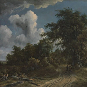Woodland Road, ca. 1670. Creator: Meindert Hobbema