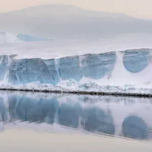 Detail of a glacier type of iceberg floating in the Weddell Sea, Antarctica Detail of a glacier type of iceberg floating in the Weddell Sea, Antarctica