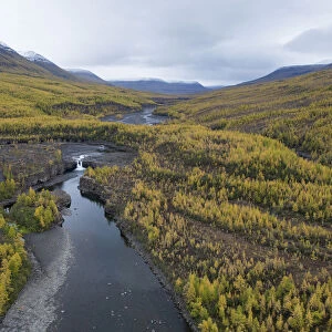 River in valley, Putorana Plateau, Siberia, Russia