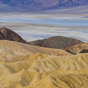 Rock formations, Zabriskie Point, Death Valley National Park, California