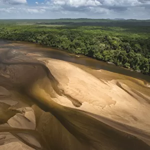 Sandbank in Essequibo River, Rupununi, Guyana