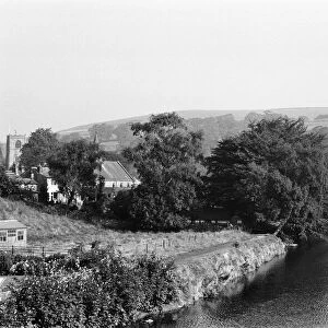Burnsall, near Skipton, North Yorkshire. River Wharfe. Circa 1970