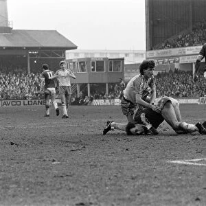 English League Division One match at Upton Park. West Ham 0 - 0 Norwich. 14th March 1987