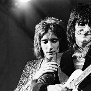The Faces featuring Rod Stewart perform at The Reading Festival Saturday August 12th 1972