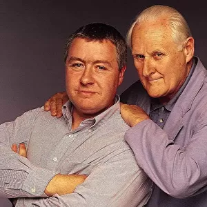 Gregor Fisher with father-in-law Peter Vaughan August 1997