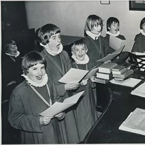 Lib - The boys of the Newcastle Cathedral Choristers on July 17, 1974