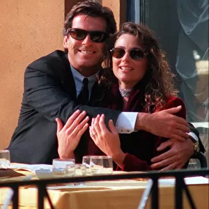 Pierce Brosnan and girlfriend Keely Shaye Smith in Rome