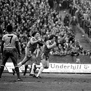Watford 2 v. Chelsea 3. Division 2 football February 1980 LF01-23-009