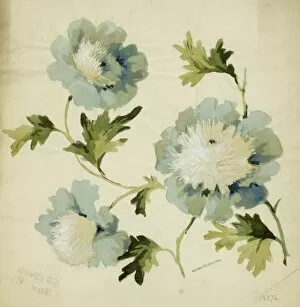 Design for Textile or Wallpaper with flowers