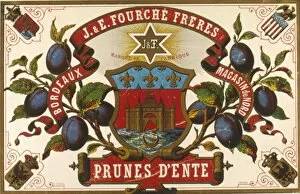 Label design for Prunes d Ente