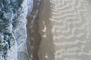 Aerial view of the North Sea beach near the Slufter valley, Noord-Holland Aerial view of the North Sea beach near the Slufter valley, Noord-Holland
