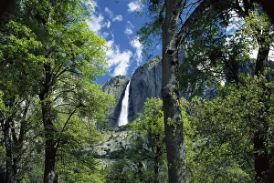 Bridal Veil Falls tumble 620 feet to the valley floor, Yosemite National Park, California Bridal Veil Falls tumble 620 feet to the valley floor, Yosemite National Park, California