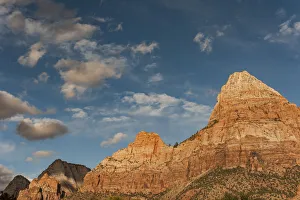 Blue Sky Prints: Bridge Mountain and Twin Brothers, Zion National Park, Utah