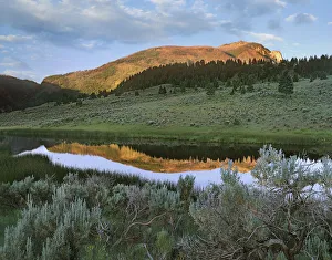 Blue Sky Prints: Bunsen Peak, Yellowstone National Park, Wyoming