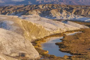 Creek in desert, Salt Creek Trail, Death Valley National Park, California