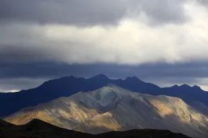 United States Prints: Evening light on mountain, Denali National Park and Preserve, Alaska, United States