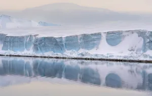 Detail of a glacier type of iceberg floating in the Weddell Sea, Antarctica Detail of a glacier type of iceberg floating in the Weddell Sea, Antarctica