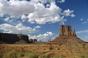 Sandstone Prints: Landscape view, Monument Valley Navajo Tribal Park, Arizona