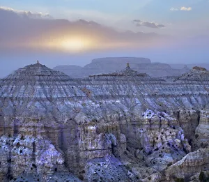 Mexico Prints: Mountains at sunset, Angel Peak, Angel Peak Scenic Area, New Mexico