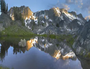 Tranquility Prints: Reflections in Wasco Lake, Twenty Lakes Basin, Sierra Nevada, California