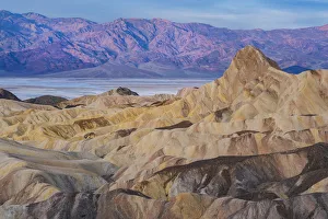 Rock formations, Manly Beacon, Zabriskie Point, Death Valley National Park, California Rock formations, Manly Beacon, Zabriskie Point, Death Valley National Park, California